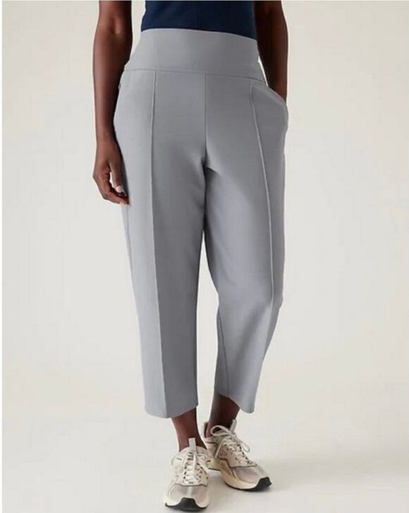 Athleta Pants - Athleta Women's Blue Gray Stellar Crop Trousers Pants Plus Size 16